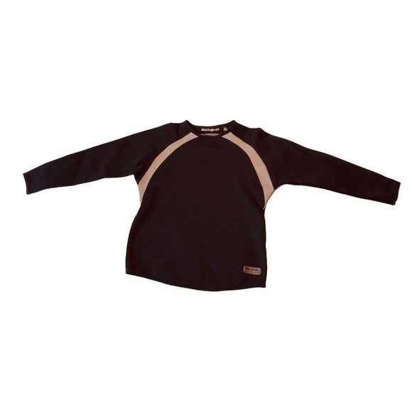 Boombah Bomber Kids Long Sleeve Navy & Gray Shirt - Youth Medium Sport - Picture 2 of 12